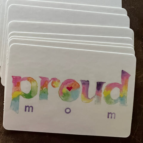 Proud mom sticker