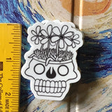Skullflowers 2"sticker