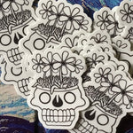 Skullflowers 2"sticker